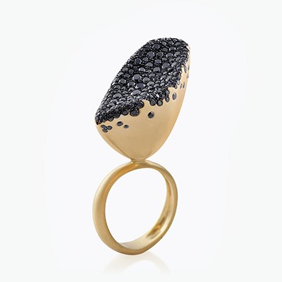 BABY MALAK FLOURISH BIG MARQUISE RING